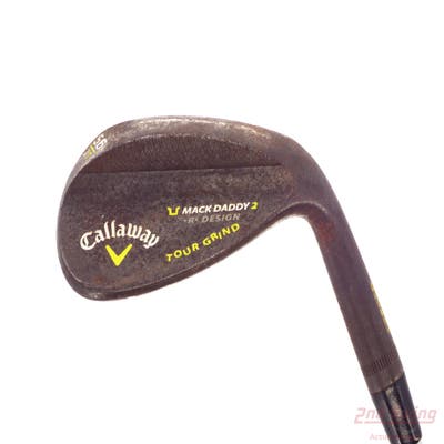 Callaway Mack Daddy 2 Tour Grind Slate Wedge Sand SW 56° 11 Deg Bounce T Grind True Temper Dynamic Gold Steel Wedge Flex Right Handed 35.5in