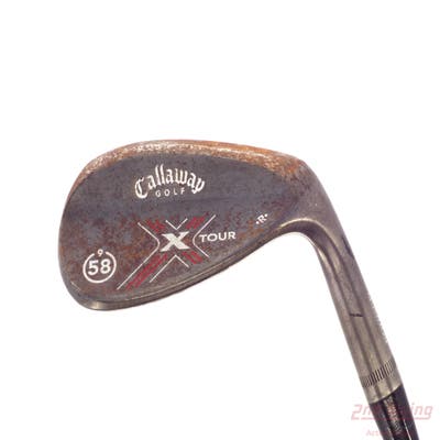 Callaway X-Tour Vintage Wedge Lob LW 58° 9 Deg Bounce True Temper Memphis 10 Steel Wedge Flex Right Handed 35.0in