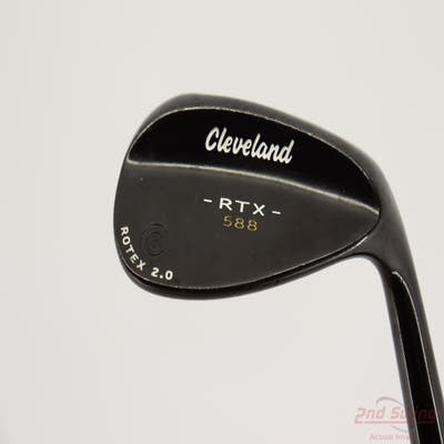 Cleveland 588 RTX 2.0 Black Satin Wedge Gap GW 52° 10 Deg Bounce True Temper Dynamic Gold Steel Wedge Flex Right Handed 35.75in