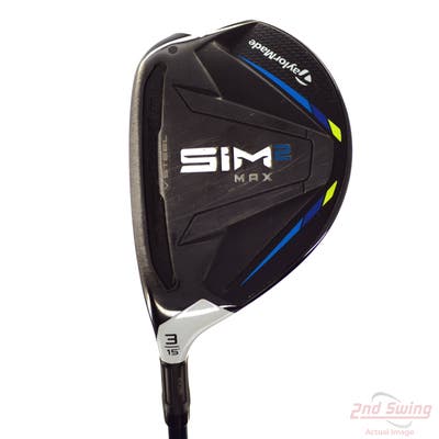 TaylorMade SIM2 MAX Fairway Wood 3 Wood 3W 15° Fujikura Ventus Blue 6 Graphite Stiff Left Handed 43.75in