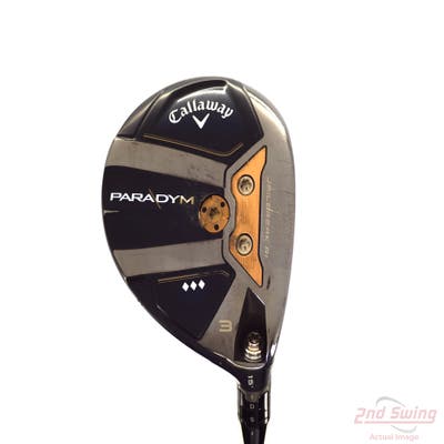 Callaway Paradym Triple Diamond Fairway Wood 3 Wood 3W 15° Mitsubishi Kai'li White 80 Graphite X-Stiff Right Handed 43.25in