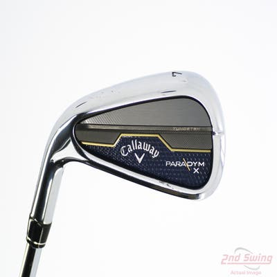 Callaway Paradym X Single Iron 7 Iron True Temper Elevate MPH 85 Steel Regular Left Handed 37.5in