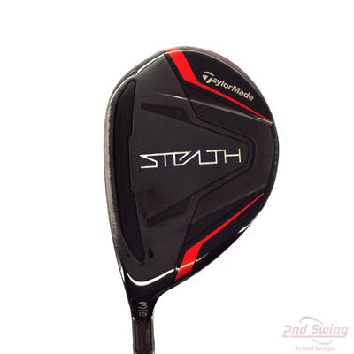TaylorMade Stealth Fairway Wood 3 Wood 3W 15° TM Fujikura Ventus Red 6 Graphite Stiff Left Handed 43.5in