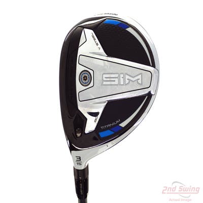 TaylorMade SIM Ti Fairway Wood 3 Wood 3W 15° Project X HZRDUS Smoke Black 60 Graphite X-Stiff Left Handed 43.5in