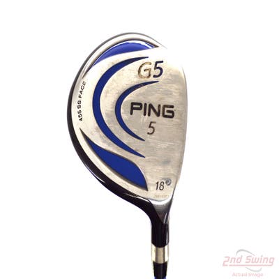 Ping G5 Fairway Wood 5 Wood 5W 18° Grafalloy ProLaunch Blue 75 Graphite Stiff Right Handed 42.5in