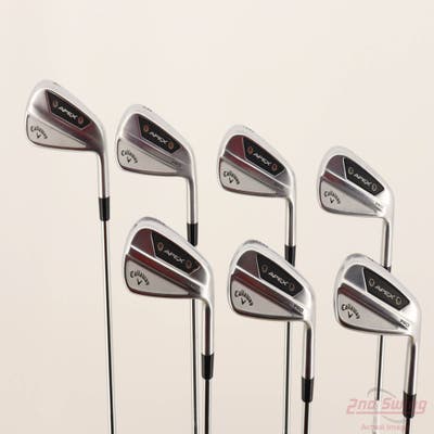 Callaway Apex Pro 24 Iron Set 4-PW True Temper Dynamic Gold Mid 115 S300 Steel Stiff Right Handed STD