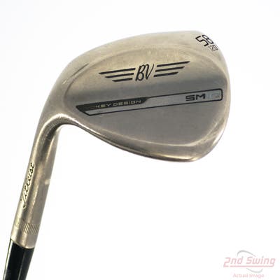 Titleist Vokey SM10 Nickel Wedge Lob LW 58° 12 Deg Bounce D Grind Stock Steel Shaft Steel Wedge Flex Left Handed 35.0in