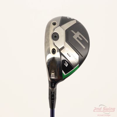 Callaway Elyte Triple Diamond Fairway Wood 3 Wood 3W 15° Fujikura Ventus TR Blue Velocore 7 Graphite X-Stiff Left Handed 43.5in