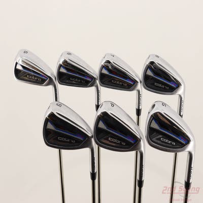 Cobra RAD Speed One Length Iron Set 5-PW AW UST Mamiya Recoil ESX 460 F2 Graphite Senior Right Handed +1/4"