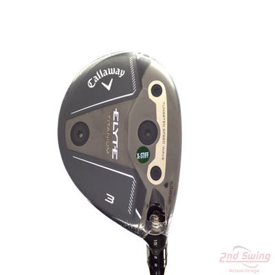 Mint Callaway Elyte Ti Fairway Wood 3 Wood 3W 15° Project X Denali Charcoal 70 Graphite X-Stiff Right Handed 43.25in