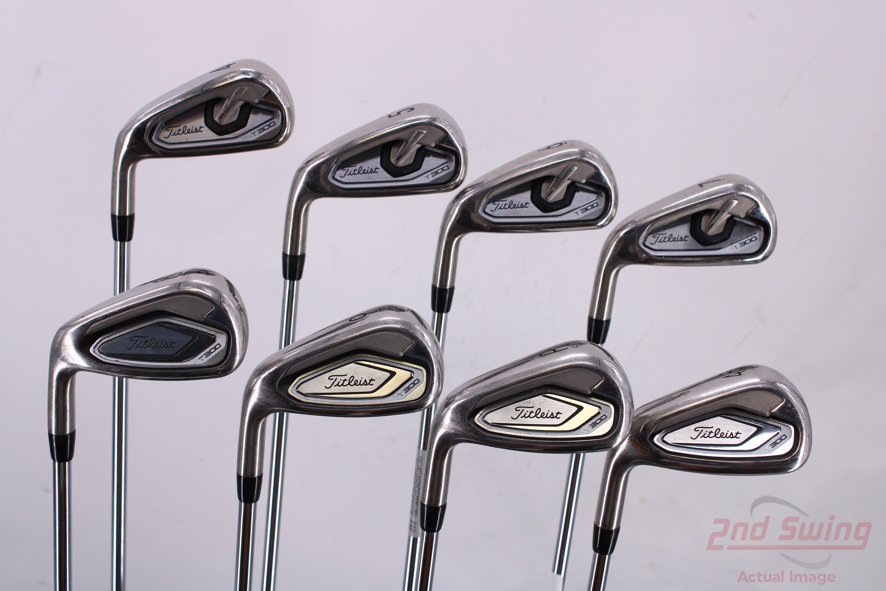 Titleist T300 Iron Set 4PW GW True Temper AMT Red R300 Steel Regular