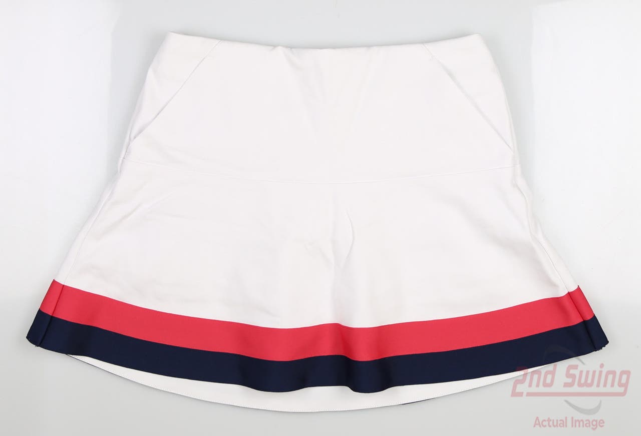 New Womens Polo Golf Ralph Lauren Coolmax Flouce Skort 10 Multi MSRP $135