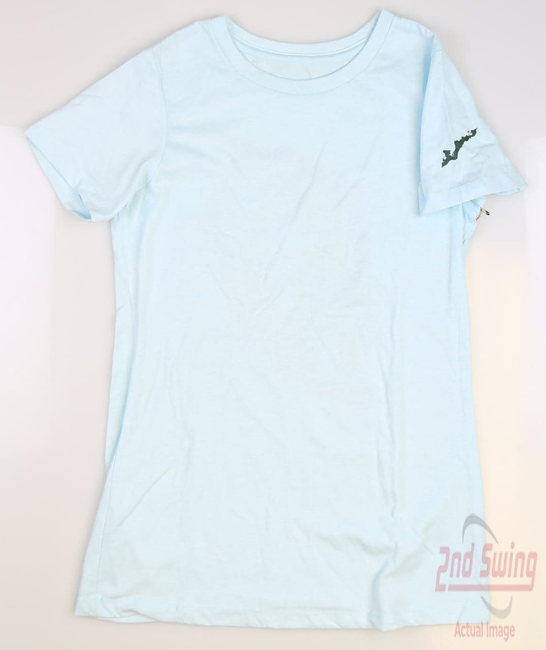 New W/ Logo Womens Golf Dawn T-Shirt Small S Blue MSRP $50