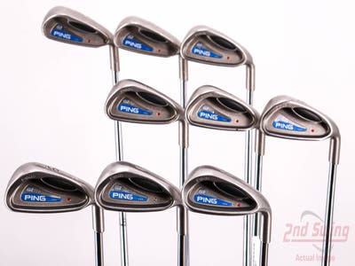 Ping G2 Iron Set 3-PW SW Stock Steel Shaft Steel Stiff Right Handed Red dot 38.0in