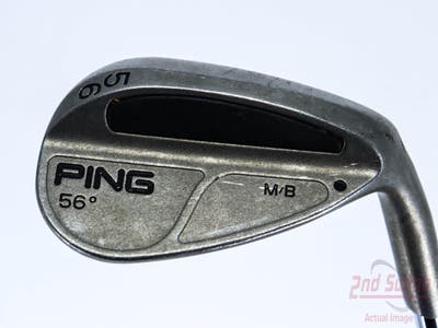 Ping MB Wedge Sand SW 56° Stock Steel Shaft Steel Wedge Flex Right Handed Black Dot 35.25in