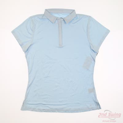 New Womens Anderson Ord Gamer Polo Small S Blue MSRP $85