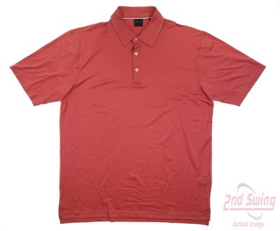 New Mens Dunning Golf Polo X-Large XL Red MSRP $78