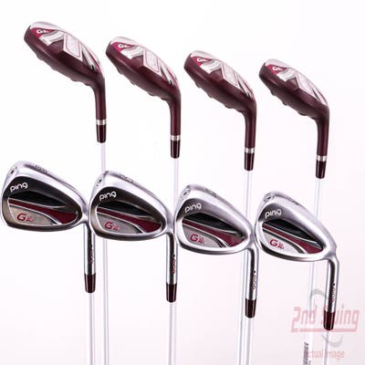 Ping G LE 2 Iron Set 4H 5H 6H 7H 8-PW SW ULT 240 Lite Graphite Ladies Right Handed Black Dot 36.0in