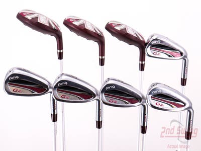 Ping G LE 2 Iron Set 4H 5H 6H 7-PW SW ULT 240 Lite Graphite Ladies Right Handed Black Dot 36.5in