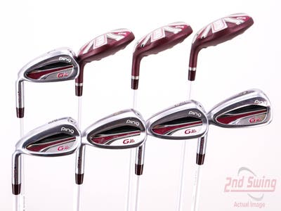 Ping G LE 2 Iron Set 4H 5H 6H 7-PW SW ULT 240 Lite Graphite Ladies Left Handed Black Dot 36.5in