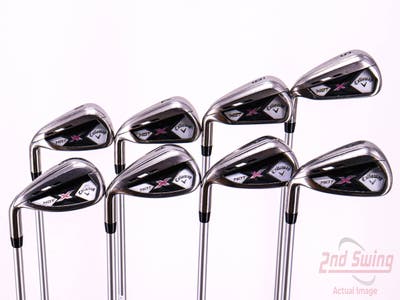 Callaway 2013 X Hot Womens Iron Set 5-PW AW SW Callaway X Hot Graphite Graphite Ladies Left Handed 37.5in