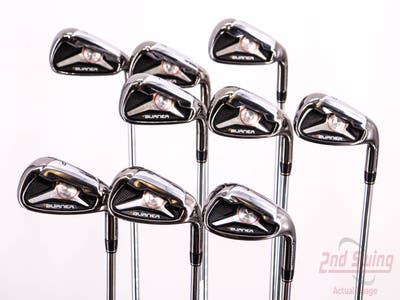 TaylorMade 2009 Burner Iron Set 4-PW AW SW True Temper Dynamic Gold S300 Steel Stiff Right Handed 37.5in
