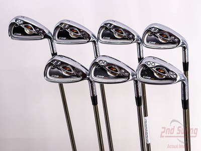 TaylorMade 2008 R7 CGB Max Iron Set 5-PW AW Aerotech SteelFiber i70 Graphite Regular Right Handed 38.5in
