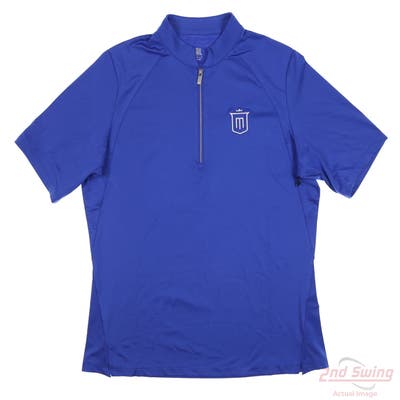 New W/ Logo Womens Tail Mitch Polo X-Small XS Blue MSRP $90