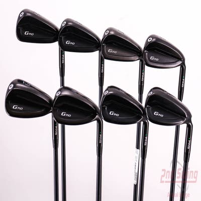 Ping G710 Iron Set 5-PW AW SW ALTA CB Red Graphite Senior Right Handed Green Dot 38.25in