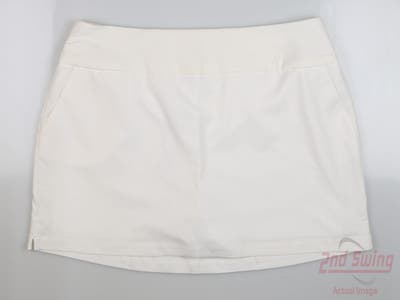 New Womens Adidas Ultimate365 Skort Large L White MSRP $70