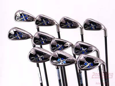 Callaway X-22 Iron Set 3-PW AW SW LW Callaway Stock Steel Graphite Stiff Right Handed 38.0in