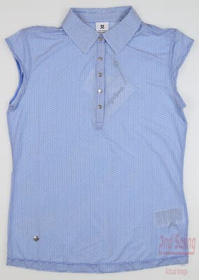 New Womens Daily Sports Golf Sleeveless Polo X-Small XS Blue MSRP $94