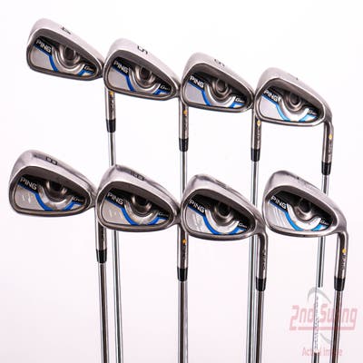 Ping Gmax Iron Set 4-PW AW Ping CFS Steel Stiff Right Handed Gold Dot 38.5in