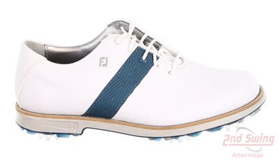 New Womens Golf Shoe Footjoy Premiere Medium 9.5 White/Blue MSRP $210 99020