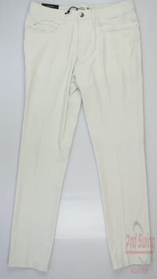 New Mens Straight Down Golf Pants 32 x32 White MSRP $160