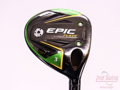 Callaway EPIC Flash Fairway Wood 3 Wood 3W 15° ProLaunch Blue SuperCharged Graphite Stiff Right Handed 43.25in