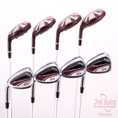 Ping G LE 2 Iron Set 4H 5H 6H 7H 8-PW SW ULT 240 Lite Graphite Ladies Left Handed Red dot 36.0in