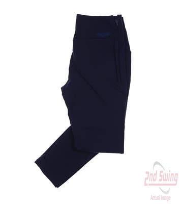 New Womens Straight Down Golf Pants 2 Navy Blue MSRP $158