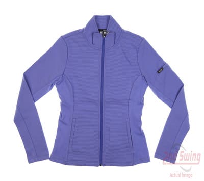 New Womens Straight Down Swing Jacket Small S Purple MSRP $110