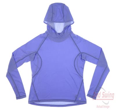 New Womens Straight Down Delaney Sweatshirt Medium M Purple MSRP $100
