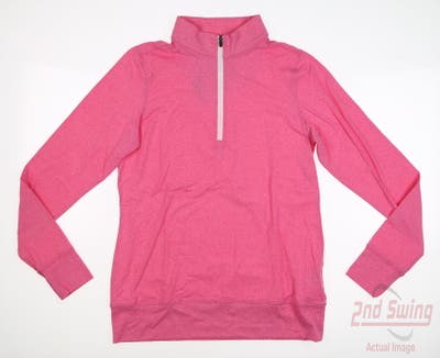 New Womens Straight Down Skye 1/4 Zip Pullover Small S Pink MSRP $104