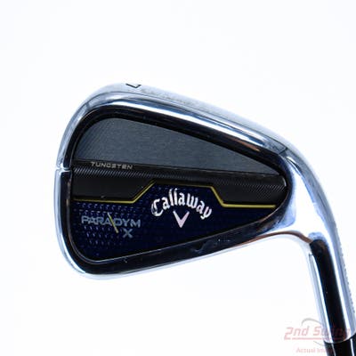 Callaway Paradym X Single Iron 7 Iron PX HZRDUS Silver Gen4 65 Graphite Regular Right Handed 36.75in