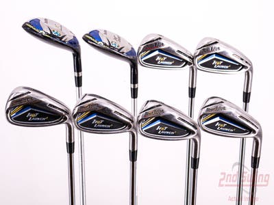 Tour Edge Hot Launch 2 Combo Iron Set 4H 5H 6-PW AW FST KBS Tour 90 Steel Stiff Right Handed 38.25in
