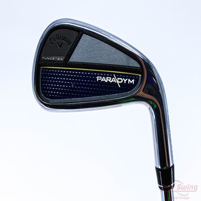 Mint Callaway Paradym Single Iron 7 Iron True Temper Elevate MPH 95 Steel Stiff Right Handed 36.75in