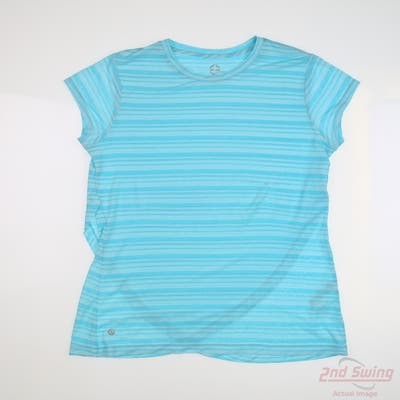 New Womens EP Pro Sport Golf T-Shirt Small S Blue MSRP $65