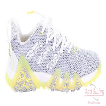 New Womens Golf Shoe Adidas Codechaos 22 Spikeless Medium 9.5 Grey/Yellow MSRP $130 GX2612