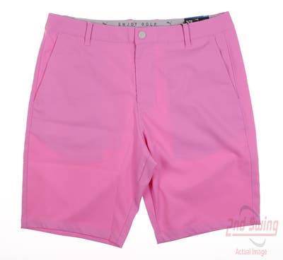 New Mens Puma Golf Shorts 32 Pink MSRP $70