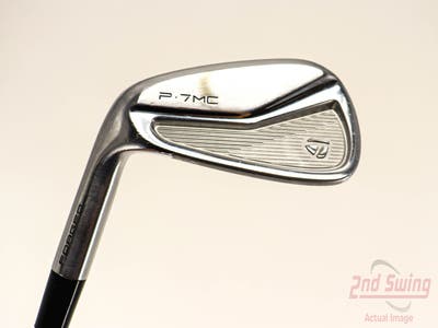 TaylorMade P7MC Single Iron Pitching Wedge PW FST KBS Tour Steel Stiff Left Handed 35.5in