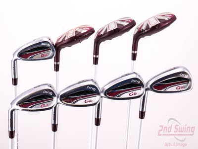 Ping G LE 2 Iron Set 4H 5H 6H 7-PW SW ULT 240 Lite Graphite Ladies Left Handed Black Dot 38.75in