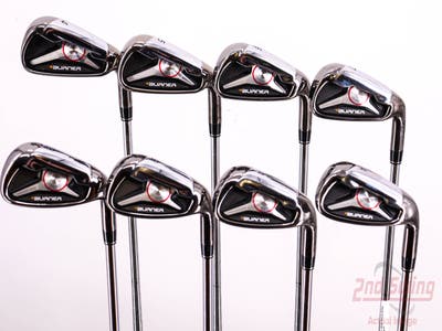 TaylorMade 2009 Burner Iron Set 4-PW AW TM Burner 85 Steel Stiff Right Handed 38.75in